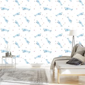 Papier Peint Avions Et Étoiles – Image 3