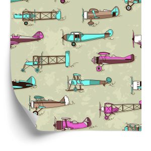 Papier Peint Avions Colorés – Image 2