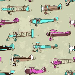 Papier Peint Avions Colorés – Image 1
