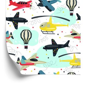 Papier Peint Avions, Hélicoptères Et Ballons – Image 2