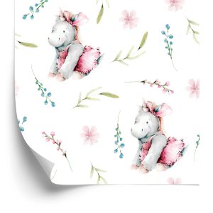 Papier Peint Licornes Peintes À L'aquarelle – Image 2