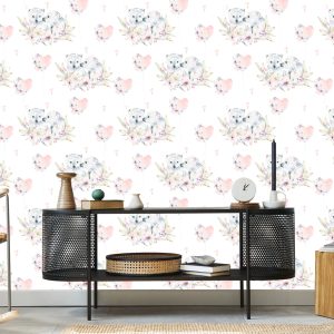 Papier Peint Ours Polaires Parmi Les Fleurs – Image 5