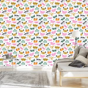 Papier Peint Animaux Colorés – Image 3