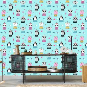 Papier Peint Animaux Colorés Comme Dans Un Conte De Fées – Image 5