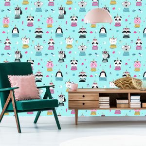 Papier Peint Animaux Colorés Comme Dans Un Conte De Fées – Image 6