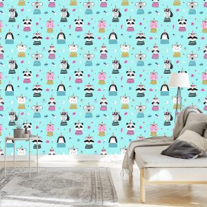 Papier Peint Animaux Colorés Comme Dans Un Conte De Fées – Image 3