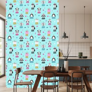 Papier Peint Animaux Colorés Comme Dans Un Conte De Fées – Image 4
