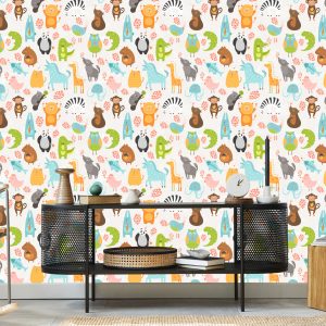 Papier Peint Animaux Colorés Comme Des Dessins Animés – Image 5