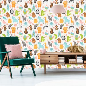 Papier Peint Animaux Colorés Comme Des Dessins Animés – Image 6