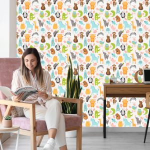 Papier Peint Animaux Colorés Comme Des Dessins Animés – Image 7