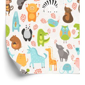 Papier Peint Animaux Colorés Comme Des Dessins Animés – Image 2