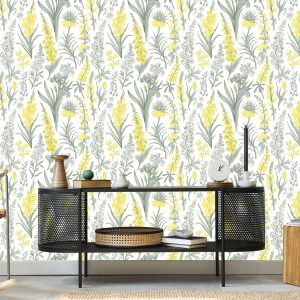 Papier Peint Belles Fleurs Dans Un Style Vintage – Image 5