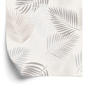 Papier Peint Feuilles Grises Boho – Image 2