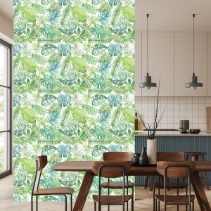 Papier Peint Feuilles Délicates Peintes À L'aquarelle – Image 4