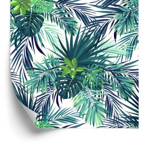 Papier Peint Feuilles Exotiques Sombres – Image 2