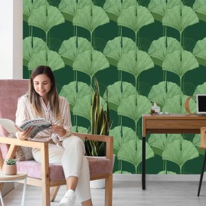 Papier Peint Feuilles Vertes – Image 7