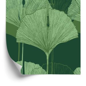 Papier Peint Feuilles Vertes – Image 2