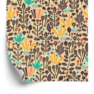 Papier Peint Feuilles D'un Arbre Et De Champignons – Image 2