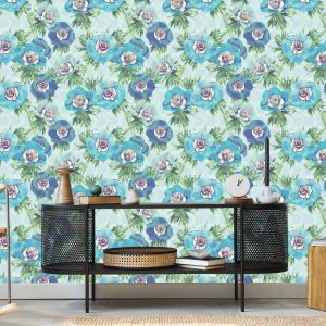 Papier Peint Belles Fleurs D'anémones Bleues – Image 5