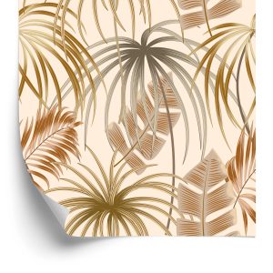 Papier Peint Feuilles De Style Boho – Image 2