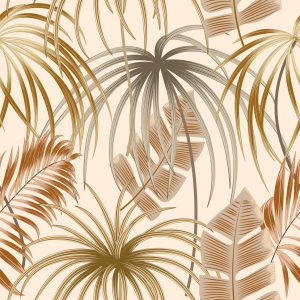 Papier Peint Feuilles De Style Boho – Image 1