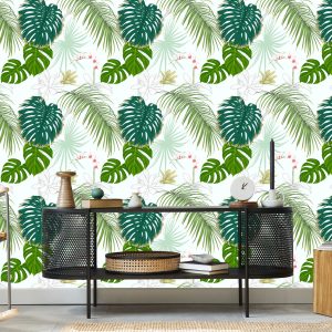 Papier Peint Diverses Feuilles Et Fleurs – Image 5
