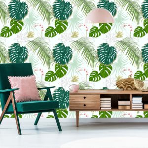 Papier Peint Diverses Feuilles Et Fleurs – Image 6