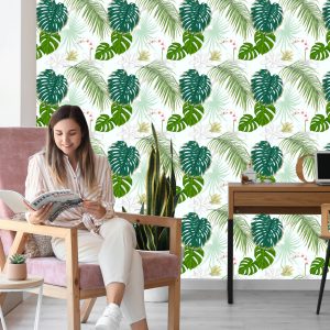 Papier Peint Diverses Feuilles Et Fleurs – Image 7