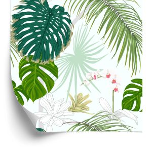Papier Peint Diverses Feuilles Et Fleurs – Image 2