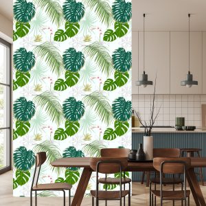 Papier Peint Diverses Feuilles Et Fleurs – Image 4