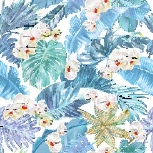 Papier Peint Feuilles Et Fleurs De Magnolia – Image 1