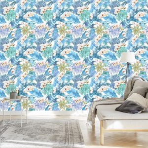 Papier Peint Feuilles Et Fleurs De Magnolia – Image 3
