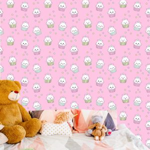 Papier Peint Pour Les Enfants-Chatons Mignons-Muffins – Image 6