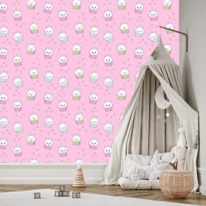 Papier Peint Pour Les Enfants-Chatons Mignons-Muffins – Image 3