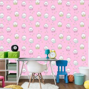 Papier Peint Pour Les Enfants-Chatons Mignons-Muffins – Image 4