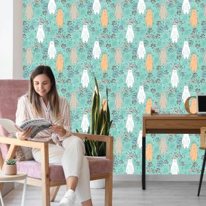 Papier Peint Pour Les Enfants - Happy Bears Colorés – Image 7