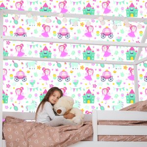 Papier Peint Pour Les Enfants - Licornes Et Princesses – Image 7