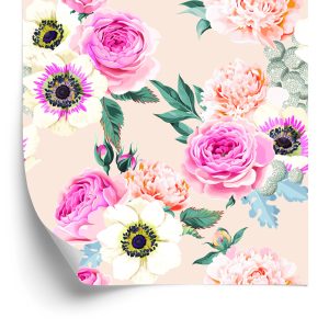 Papier Peint Belles Fleurs Colorées – Image 2