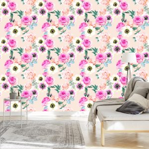 Papier Peint Belles Fleurs Colorées – Image 3
