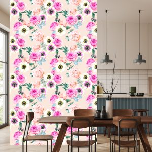 Papier Peint Belles Fleurs Colorées – Image 4