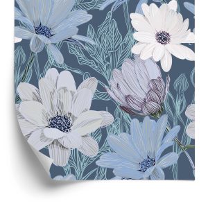Papier Peint Belles Marguerites Aux Couleurs Pastel – Image 2