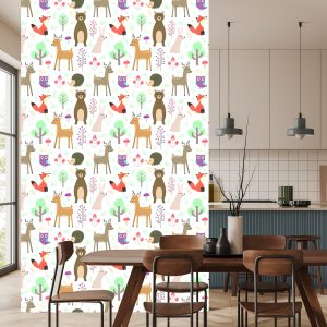 Papier Peint Pour Les Enfants - Animaux De La Forêt – Image 4