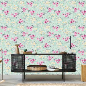 Papier Peint Motif Floral Coloré – Image 5