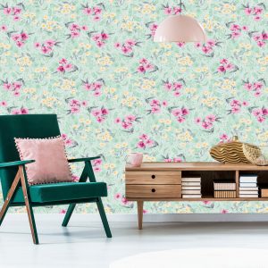 Papier Peint Motif Floral Coloré – Image 6