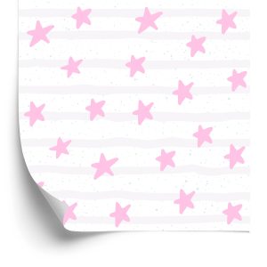 Papier Peint Pour Les Enfants - Étoiles Aux Couleurs Pastel – Image 2