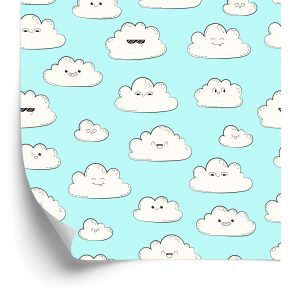 Papier Peint Pour Les Enfants - Happy Clouds – Image 2