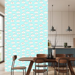 Papier Peint Pour Les Enfants - Happy Clouds – Image 4