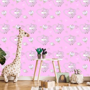 Papier Peint Licorne Avec Un Coeur – Image 5