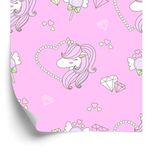 Papier Peint Licorne Avec Un Coeur – Image 2