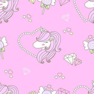 Papier Peint Licorne Avec Un Coeur – Image 1